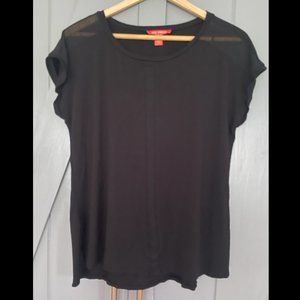 Joe Fresh cotton tshirt with sheer panels